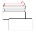 Koverta 11X23 Ameriken bez prozora 90g