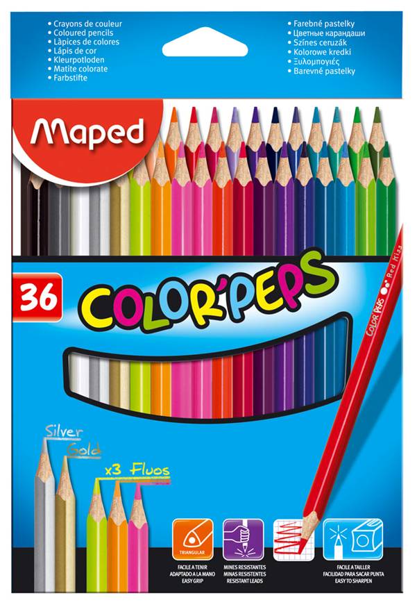 Drvene bojice COLOR' PEPS 1/36 Maped