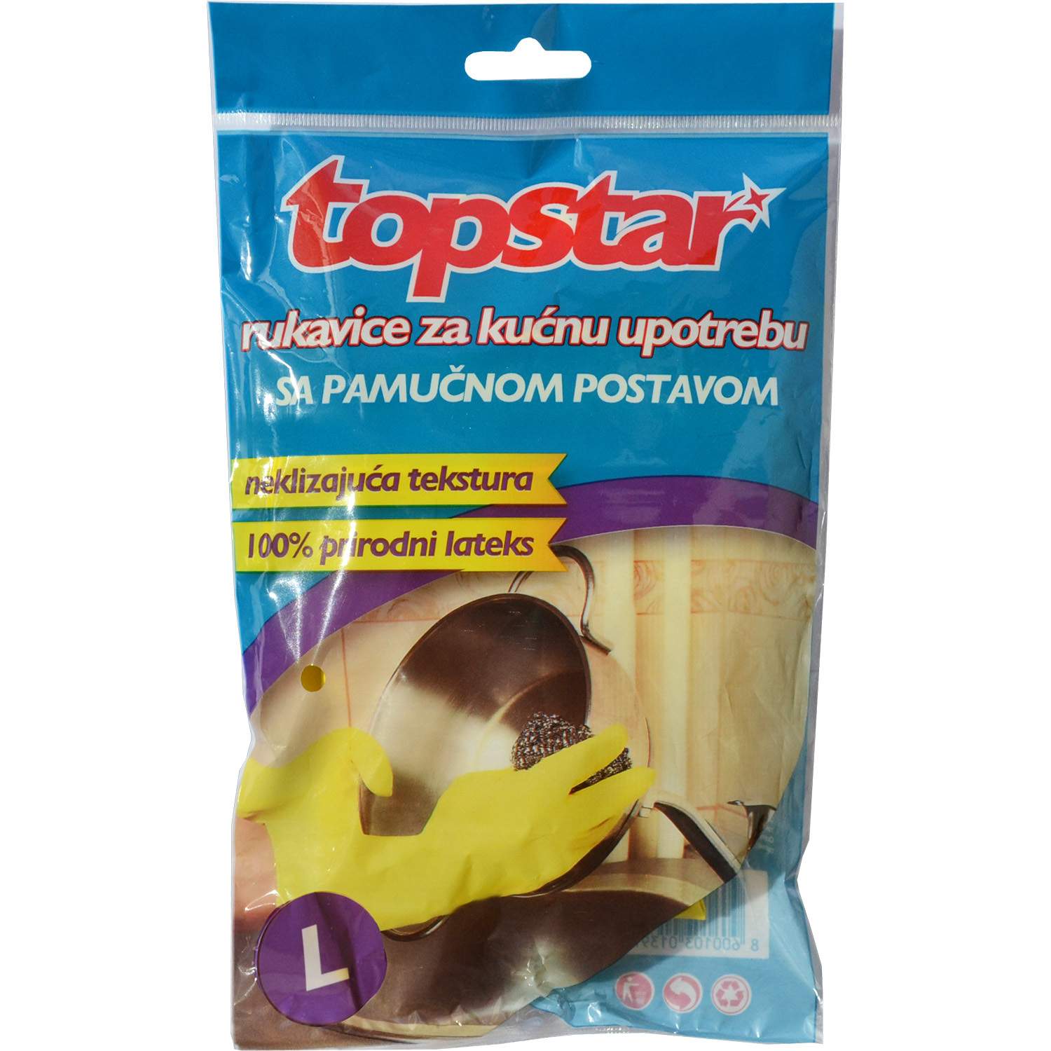 Rukavice gumene Top Star L