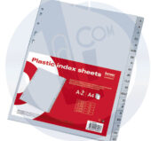 Pregrada plastična A4 A-Ž 20L Fornax siva