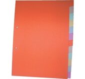 Pregradni karton u boji A4 180gr, 1/12, O+CO