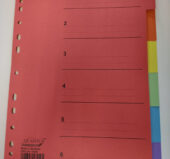 Pregradni karton u boji A4 180gr, 1/6, O+CO