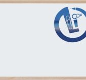 Bela magnetna tabla 90 x 120  drveni ram