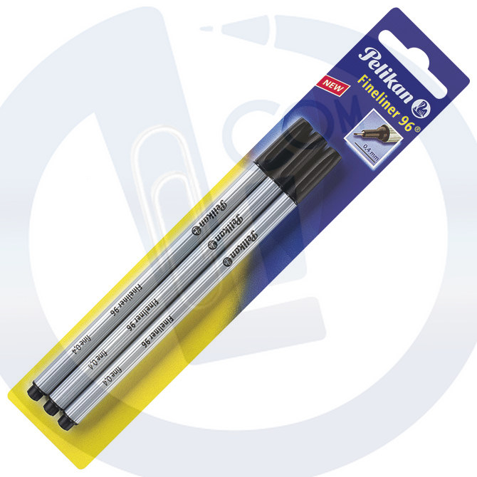 Flomaster fineliner 0,4mm 96F crni blister Pelikan
