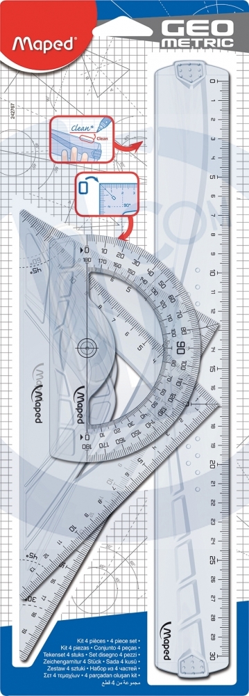 Set lenjira geometric Maped