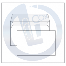 Koverta bela vlažno lepljenje visita 74x112 od 80gr