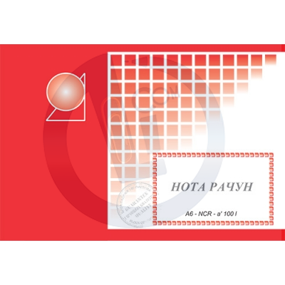 Nota račun A6