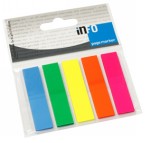 Page marker standardni 12×44 mm 5 boja brilliant 125 listića