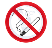 Zabranjeno pušenje nalepnice A4