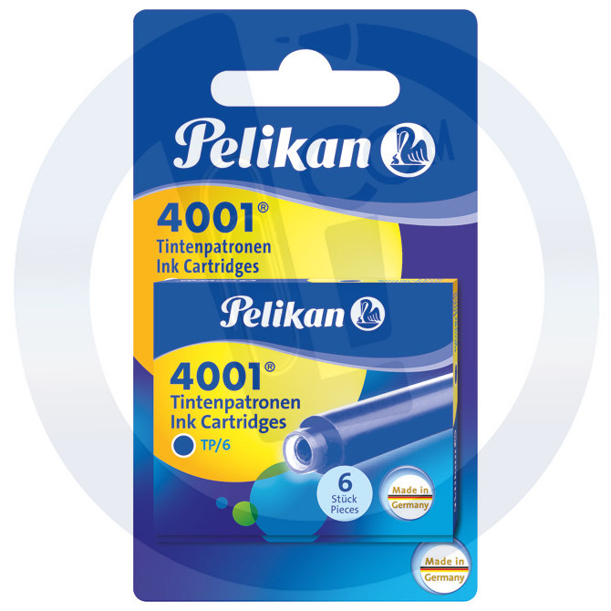Patrone za nalivpero kratke pk12 4001 Pelikan 330795 plava blister