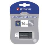 USB 16Gb PinStripe Verbatim 49063 crna blister