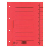 Pregrada kartonska A4 250g 1/100  8610001 crvena