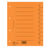 Pregrada kartonska A4 250g 1/100 8610001 narandžasta