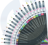 PentelL ARTS četkice sa tečnom bojom