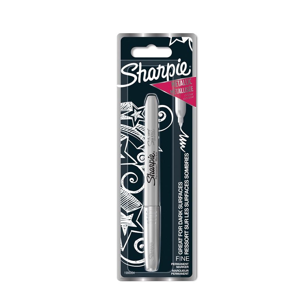 Marker permanentni Sharpie metalik srebrni1/1