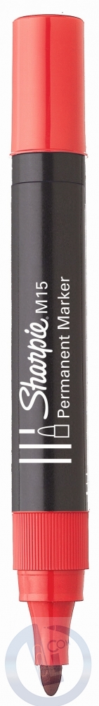Permanentni marker Sharpie M15 crveni obli vrh