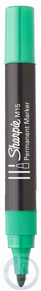 Permanentni marker Sharpie M15 zeleni obli vrh