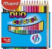 Drvene bojice DUO 18/36 Maped