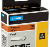 Dymo traka IND 19mmx5.5m crna/narandžastom
