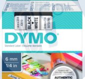 Dymo traka D1 6mmx7m crna na belom