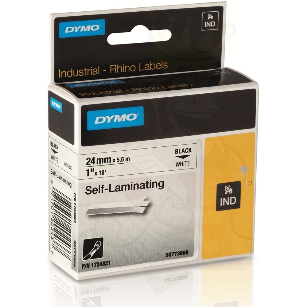 Dymo traka IND lam 24mmx5.5m crna na belo