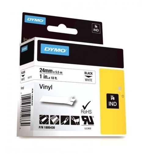 Dymo traka IND 12mmx5.5m crna na žuto