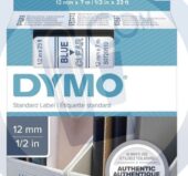 Dymo traka D1 12mmx7m plava na providnom