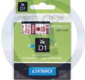 Dymo traka D1 19mmx7m crvena na belom
