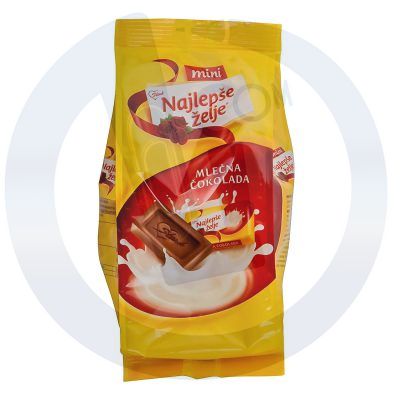 Najlepše želje mlečna čokolada 150g mini