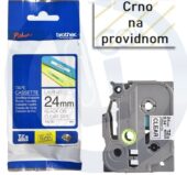 Brother traka TZe-151 24mm crno na providno