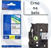 Brother traka TZe-261 36mm crno na belo