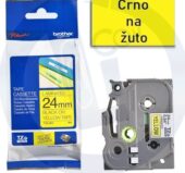 Brother traka TZe-651 24mm crno na žuto
