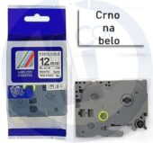 Brother traka TZe-FX231 12mm crno na belo FLEXI ID