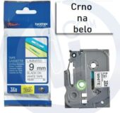 Brother traka TZe-221 9mm crno na belo