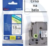 Brother traka TZe-241 18mm crno na belo