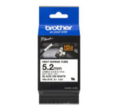 Brother traka HSe-211e 5,2mm crno na belo (termoskupljajuća)