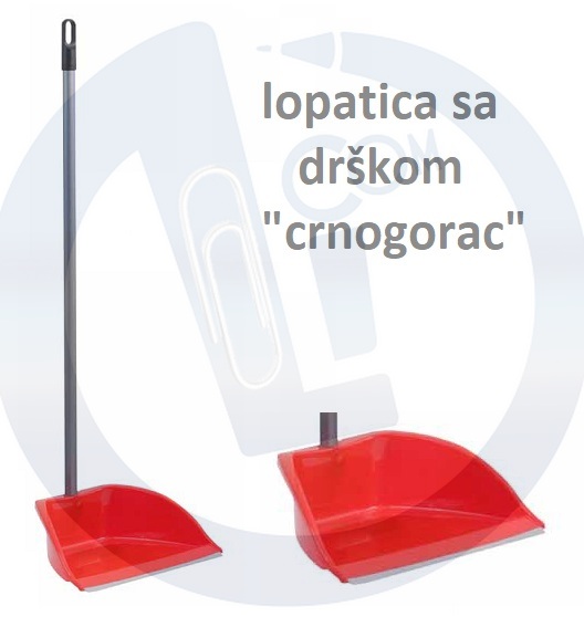Lopatica za smeće sa drškom "crnogorac"