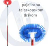 Pajalica sa teleskopskom drškom ovalna