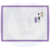 Bela tabla sa ljubičastim ramom 58,5x43cm