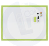 Bela tabla sa zelenim ramom 58,5x43cm