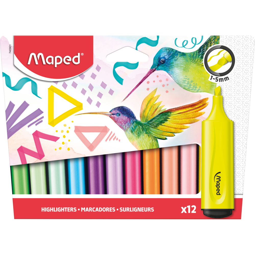 Tekst_markeri_12_boja_Fluo_Maped