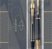 Parker set hemijska + naliv pero IM black GT M