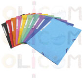 Fascikla klapna s gumicom chartreuse A4 10 boja