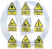 Opasnost  225x75mm nalepnice