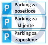 Parking oznake 300x100mm plastična tabla