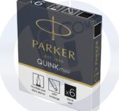 Patrone za penkalo mini QUINK crna 1/6 Parker