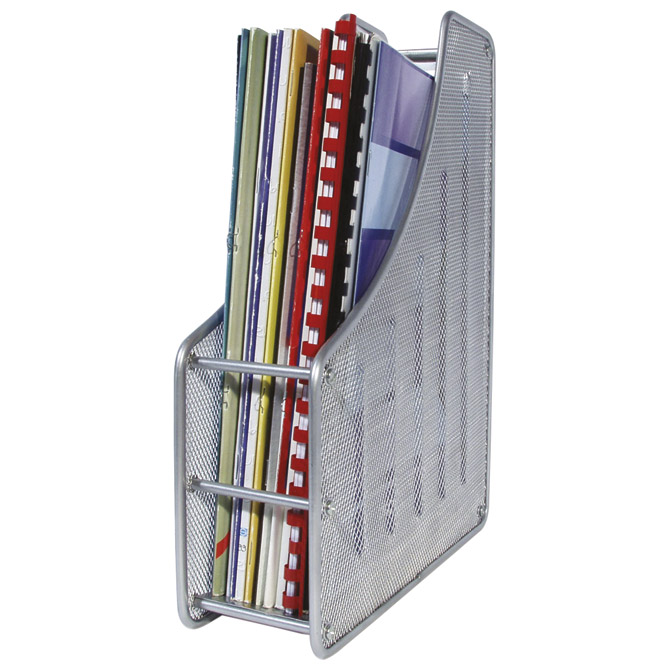 Polica za dokumenta uspravna srebrna žičana