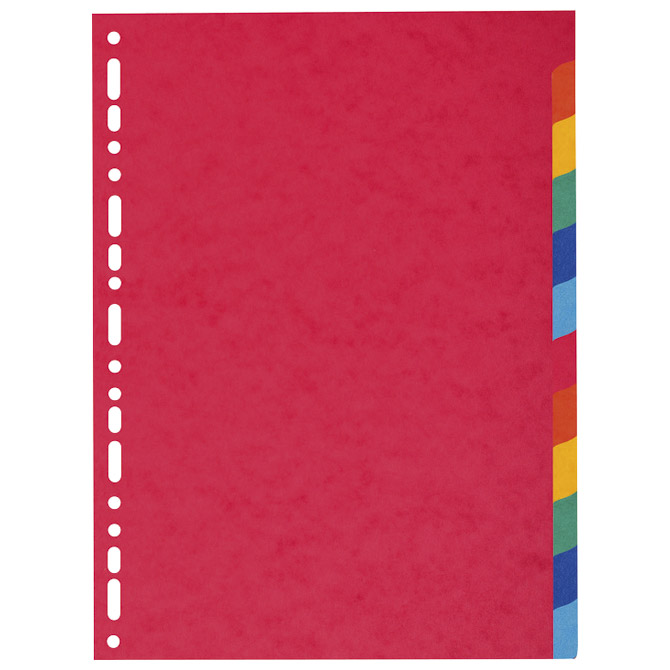 Pregrada kartonska A4 kolor 12 listova