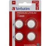 Baterija litijum dugmasta 3V CR2025 Verbatim 1/2