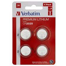Baterija litijum dugmasta 3V CR2025 Verbatim 1/2